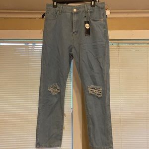 Boohoo light blue jeans